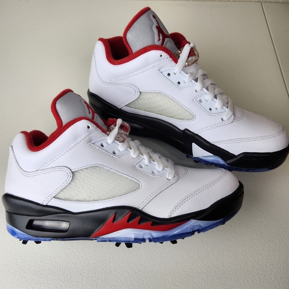 Jordan 5 Low Golf "Fire Red" Shoes Men's sz 6.5 CU4523-100 NEW - Picture 8 of 11